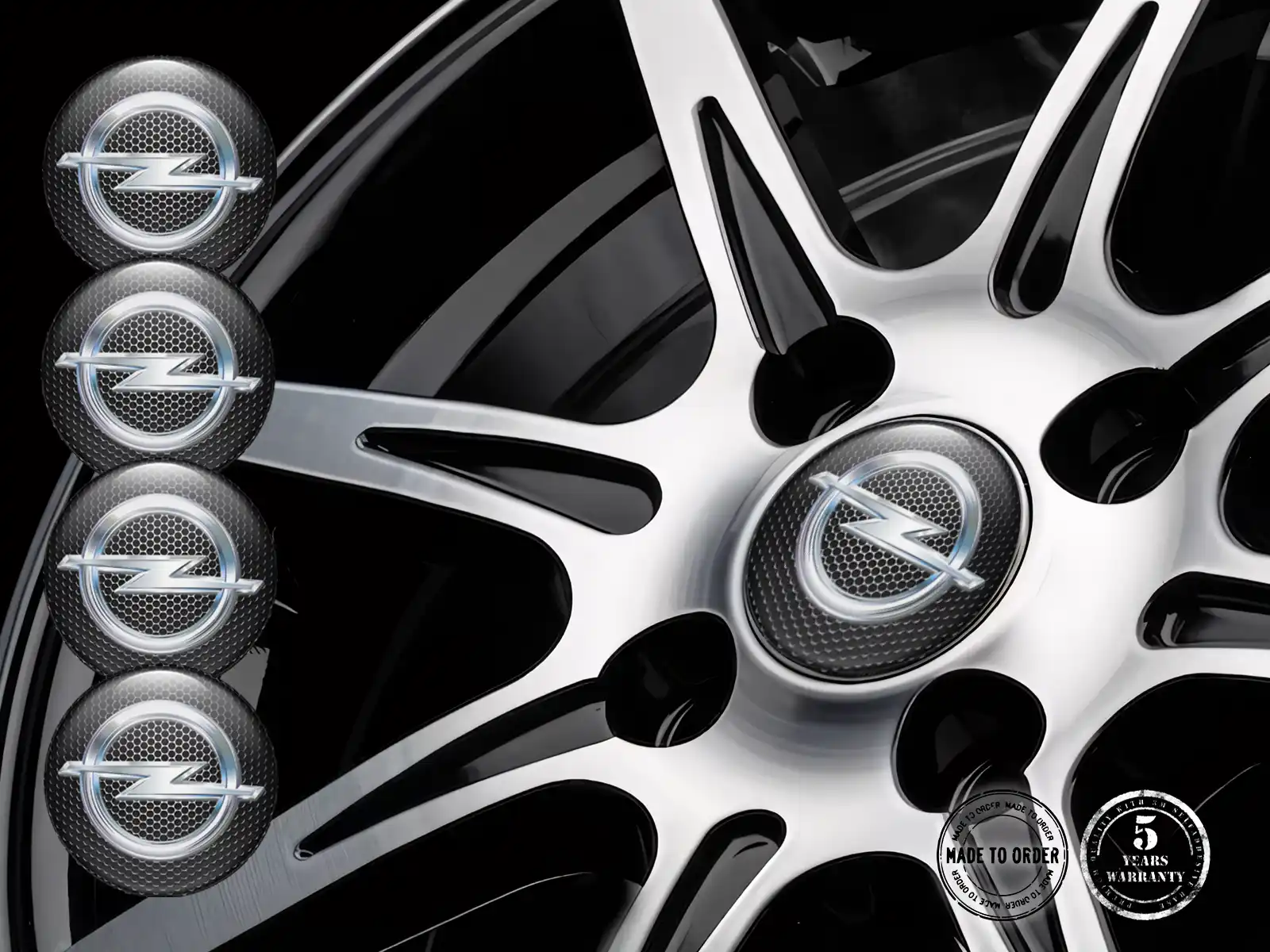 Opel Decalcomania Cerchio Edizione Emblemi Ruota Custom